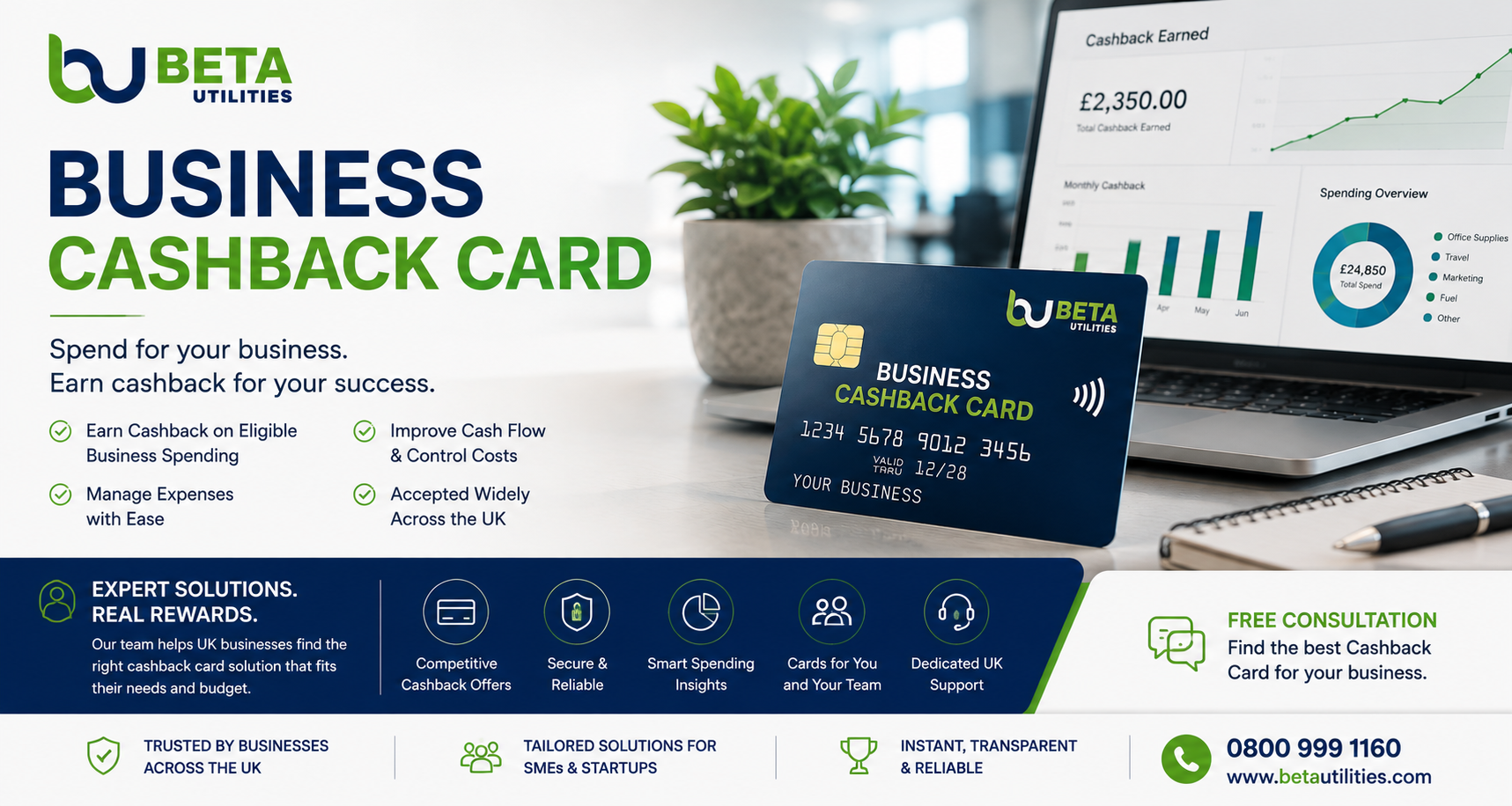 Cashback Card - Beta Utilities - banner