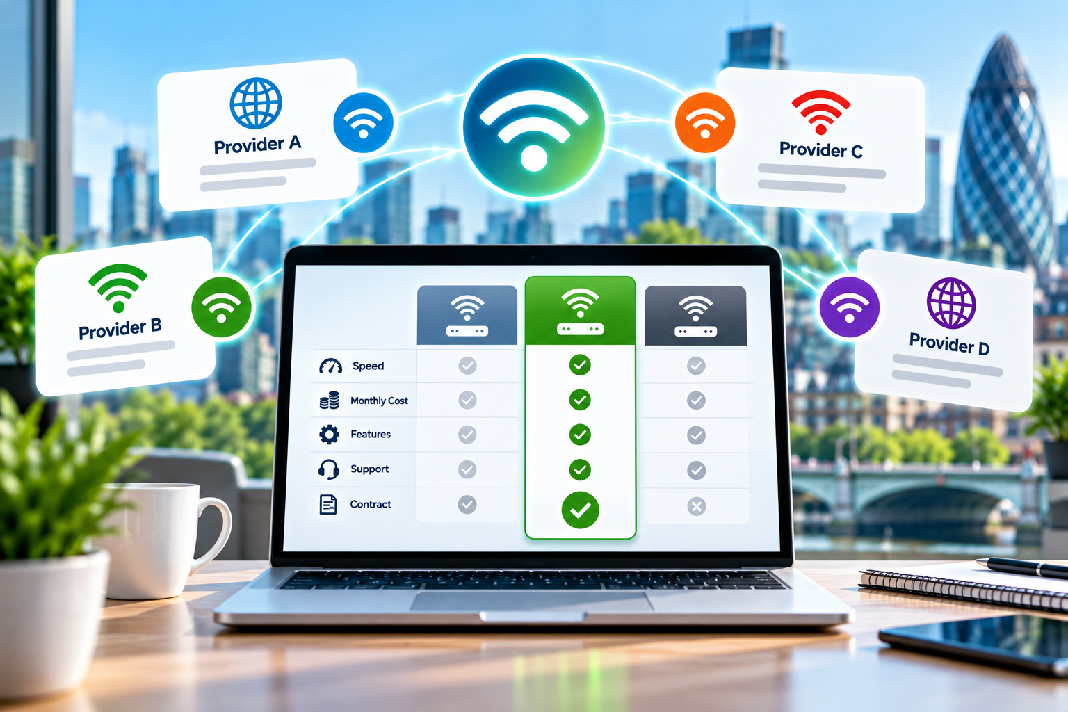 Compare Business Internet and other Utilities with Beta Utilities - UK